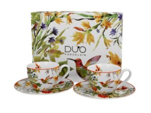 Φλυτζάνι espresso & πιάτο Hummingbird (Σετ 2)