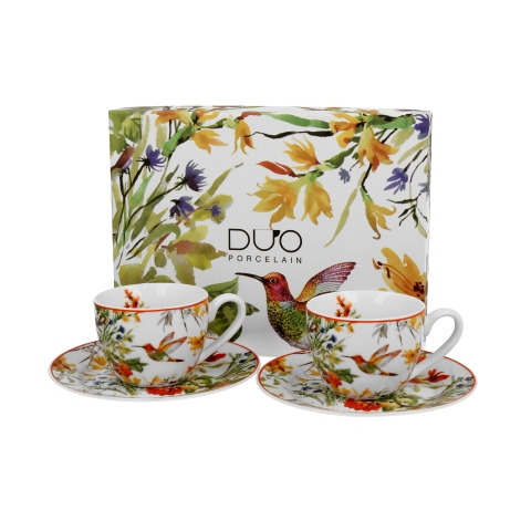 Φλυτζάνι espresso & πιάτο Hummingbird (Σετ 2)